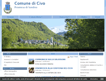Tablet Screenshot of comune.civo.so.it
